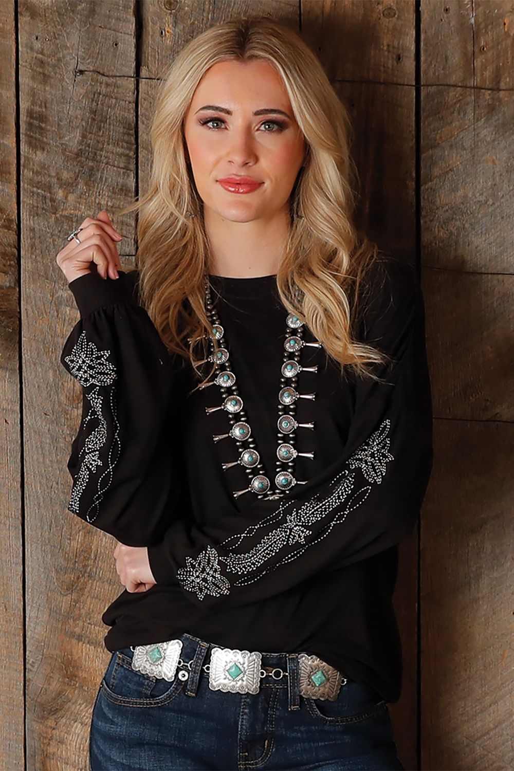 CTK7458003 WOMEN&#39;S CRUEL GIRL BLACK SWEATER