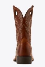 10061183 MEN'S ARIAT 11" SPORT RODEO AGED TAN ELEPHANT PRINT / LUNA TAN WIDE SQUARE-TOE WESTERN BOOT