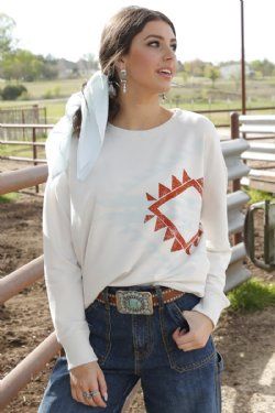 CWK7502001  WOMEN&#39;S CRUEL GIRL CREAM SWEATSHIRT