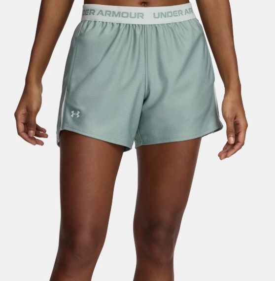 1389884-348 WOMEN&#39;S UNDER ARMOUR TECH PLAY UP 5&quot; SHORTS
