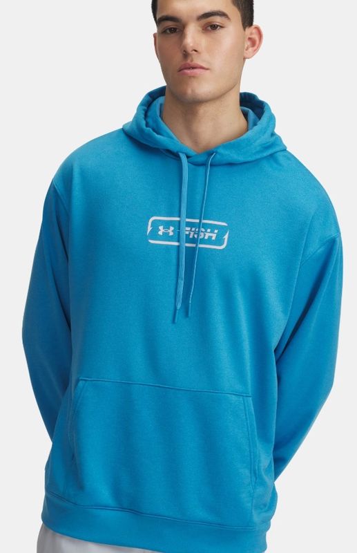1390045-452 MEN&#39;S UNDER ARMOUR FISH PRO TERRY HOODIE - BLUE