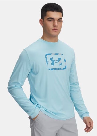 1383578-494 MEN&#39;S UNDER ARMOUR FISH PRO FREEDOM LONG-SLEEVE TEE - BLUE