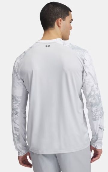 1383573-101 MEN'S UNDER ARMOUR FISH PRO CAMO LONG-SLEEVE SHIRT - WHITE