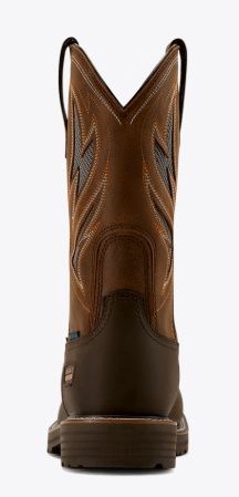 10061119 MEN'S ARIAT 11" DARK BROWN &amp; WICKER WIDE SQUARE TOE ACTIVATOR VENTTEK H20 STEEL TOE WORK BOOT