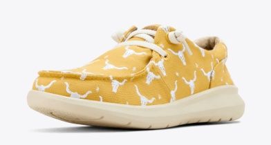 10061129 WOMEN&#39;S ARIAT HILO - DOODLE MUSTARD STEERHEADS