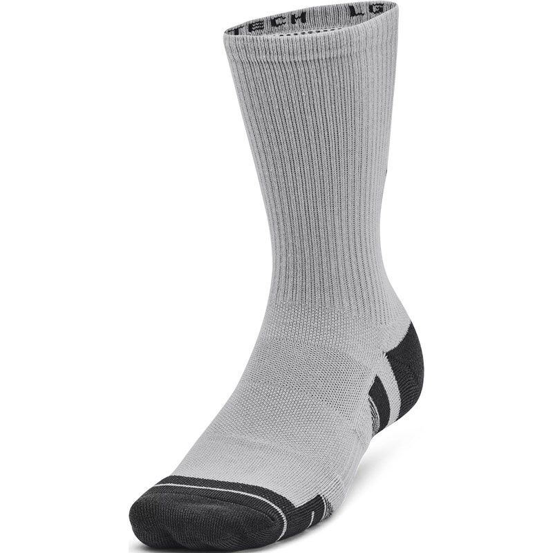 1379512-011 UNDER ARMOUR 3-PACK PERFORMANCE TECH CREW SOCKS