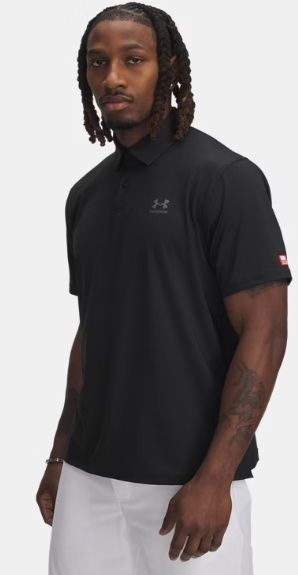 1385909-001 MEN&#39;S UNDER ARMOUR T2G FREEDOM SHORT-SLEEVE POLO - BLACK