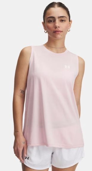 1383656-647 WOMEN&#39;S UNDER ARMOUR TECH TANK TWIST - PINK