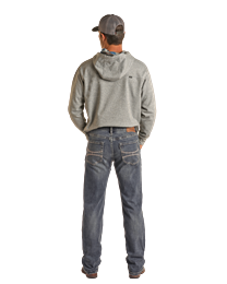 HM1RD02567 MEN&#39;S HOOEY BY ROCK &amp; ROLL DARK VINTAGE REVOLVER STRAIGHT BOOT CUT JEAN