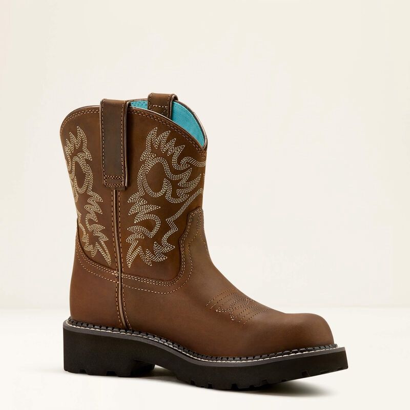 10061281 WOMEN'S ARIAT SASSY BROWN ROUND-TOE FATBABY
