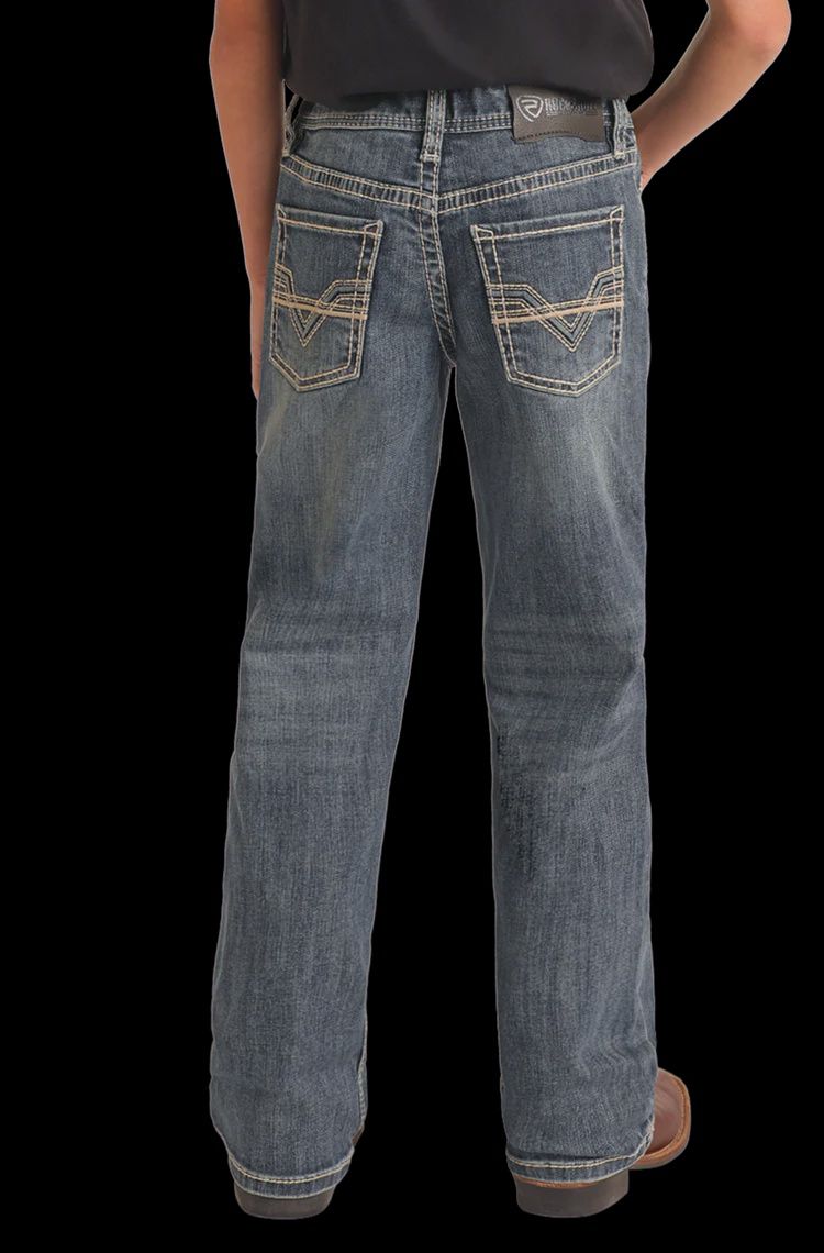 BB0BD06121 BOY&#39;S ROCK &amp; ROLL MEDIUM VINTAGE BOOTCUT JEAN