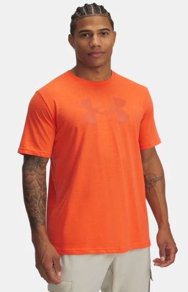 1390207-847 MEN&#39;S UNDER ARMOUR REFLECTIVE BIG LOGO SHORT-SLEEVE TEE - ORANGE