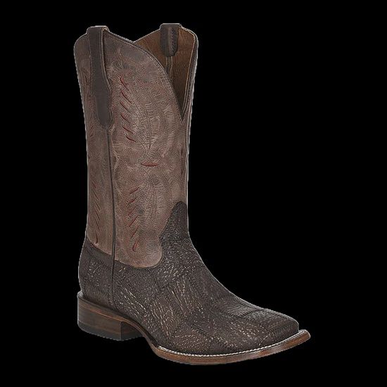 L5951 MEN&#39;S CIRCLE G SHARK PATCHWORK SQUARE TOE WESTERN BOOTS