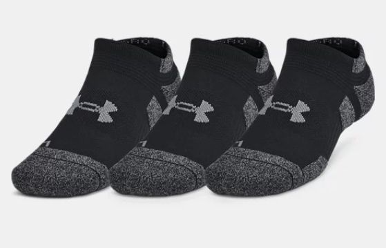 1386532-001 UNISEX UNDER ARMOUR PERF TECH PRO 3-PACK NO SHOW SOCKS