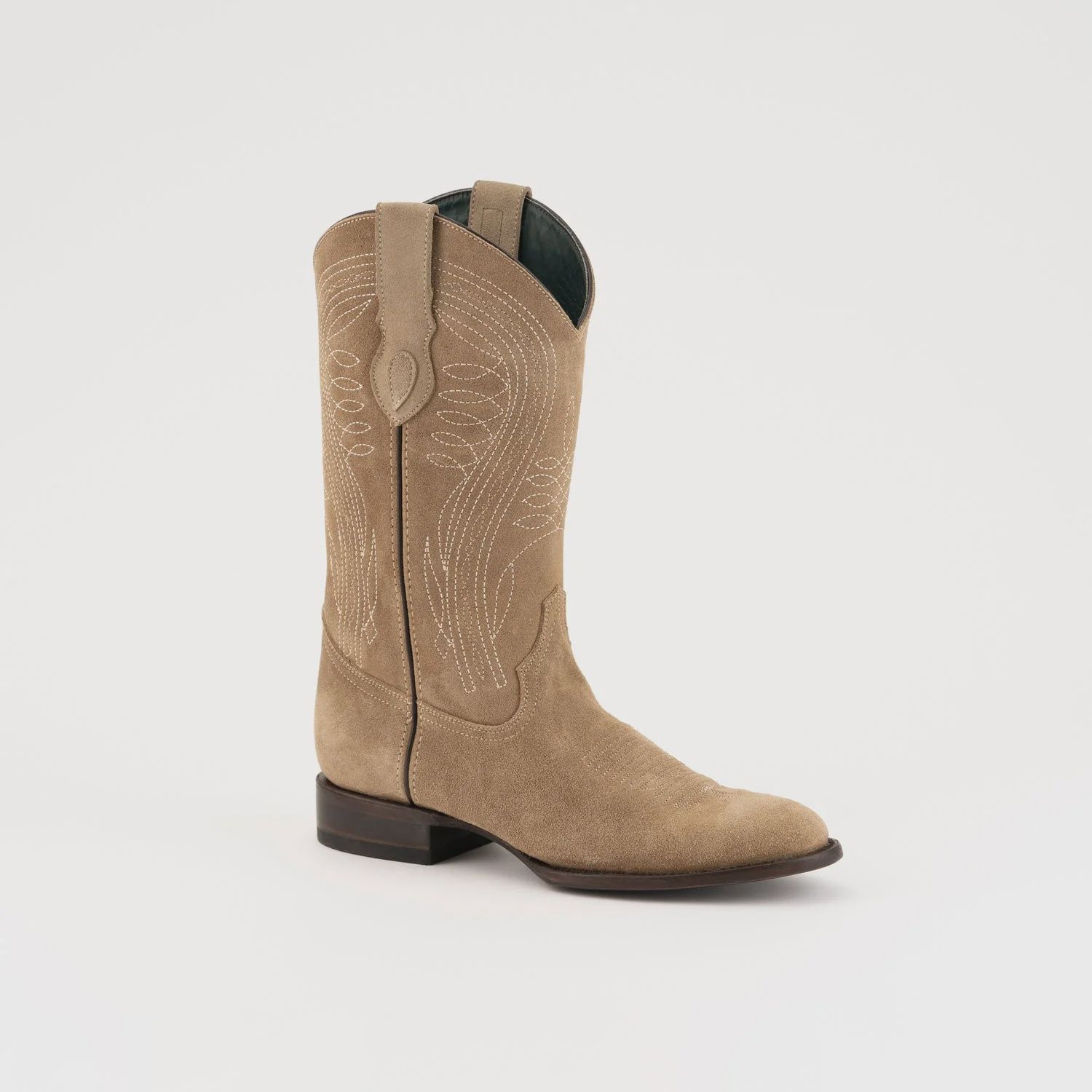 13411-41 MEN&#39;S FERRINI ROUGHRIDER ROUND-TOE ROUGHOUT WESTERN BOOT