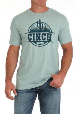 MTT1690664 MEN&#39;S CINCH GREEN SHORT-SLEEVE GRAPHIC TEE