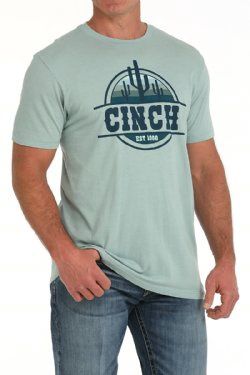 MTT1690664 MEN'S CINCH GREEN SHORT-SLEEVE GRAPHIC TEE