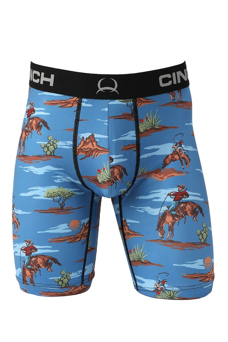 MXY6001028 MEN&#39;S CINCH 9&quot; BUCKAROO BOXER BRIEF