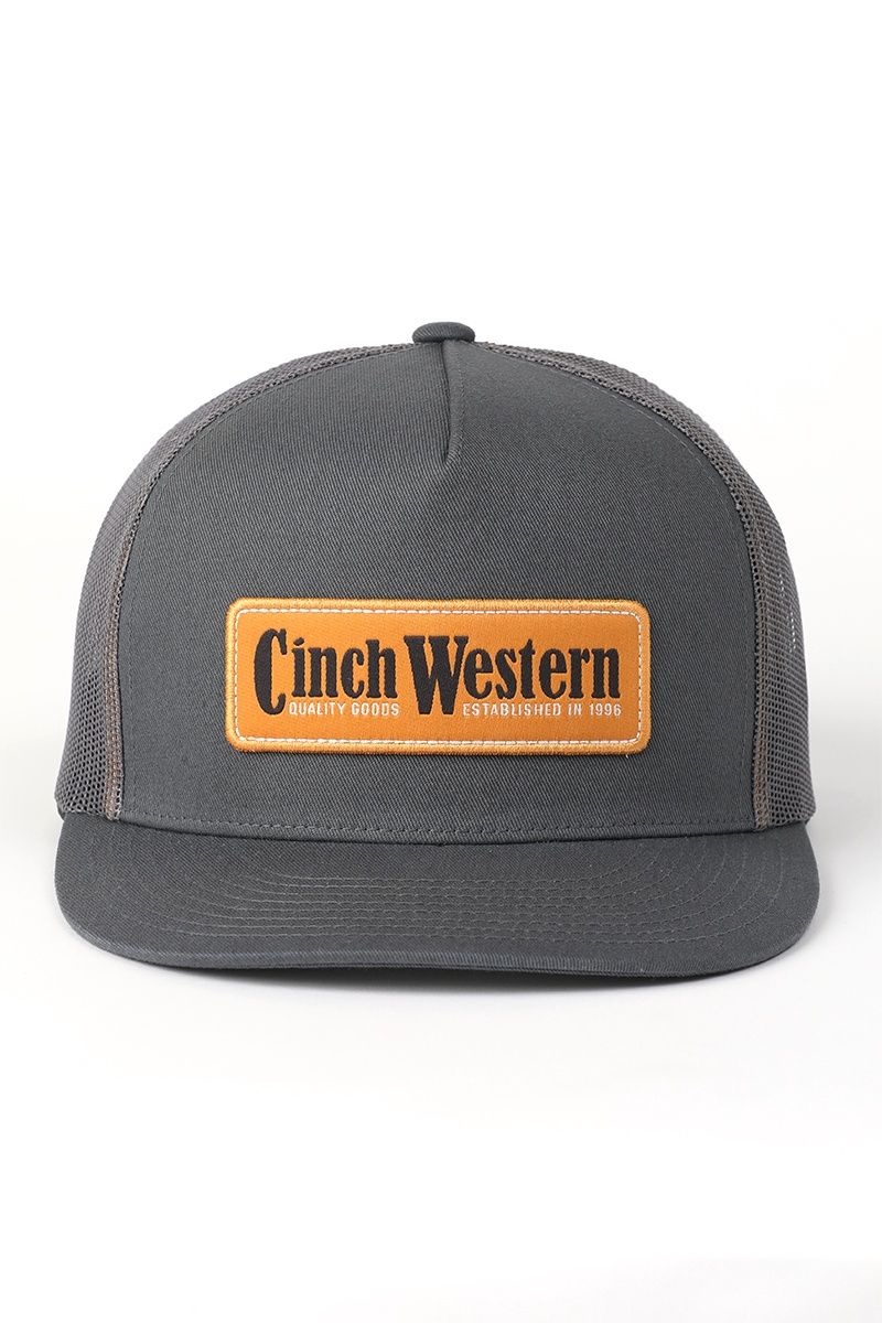 MCC0600604 MEN&#39;S CINCH GRAY TRUCKER CAP - OSFA
