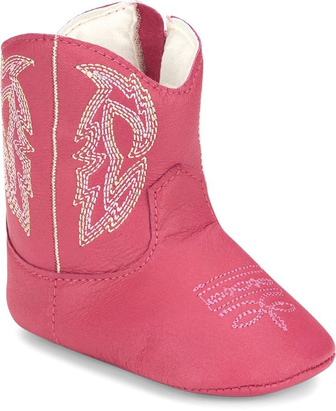 MB2241 INFANT JUSTIN BABY BEA PINK MUTTON BUSTERS BOOTIES