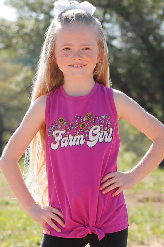 CTK8920002 GIRL&#39;S CRUEL GIRL &quot;FARM GIRL&quot; TANK