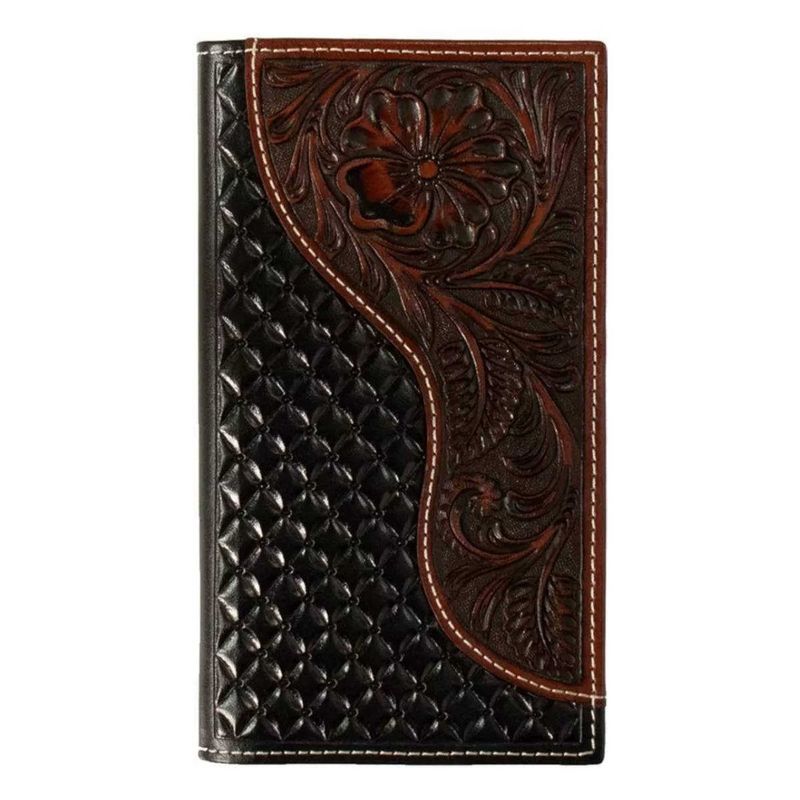 N500046702 NOCONA FLORAL OVERLAY RODEO WALLET