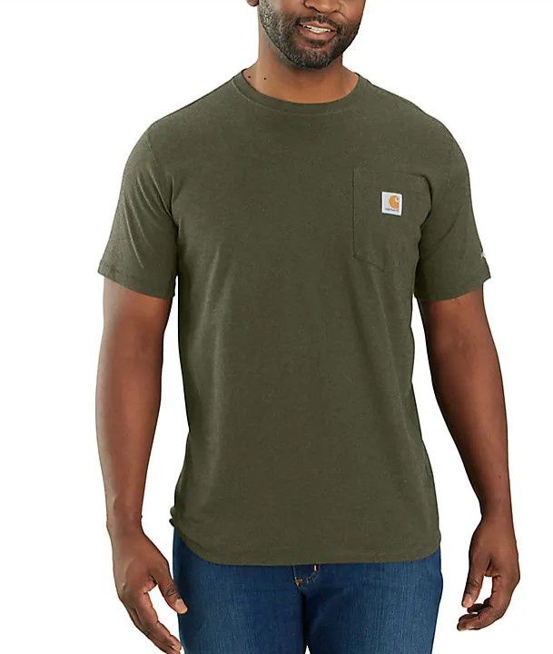 106652-G73 MEN&#39;S CARHARTT FORCE RELAXED FIT POCKET SHORT-SLEEVE T-SHIRT