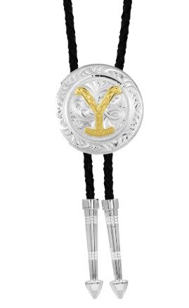 YELBTC475 MONTANA SILVERSMITHS THE YELLOWSTONE BOLO TIE