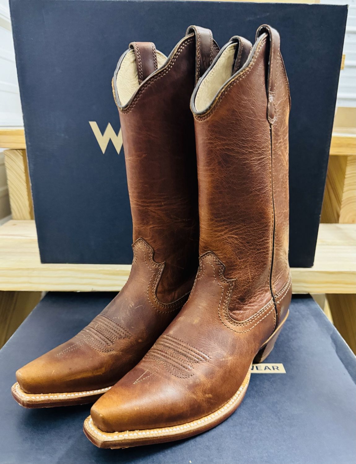 KWB0008 WRANGLER WOMEN&#39;S 12&quot; DESPERADA SNIP-TOE WESTERN BOOTS