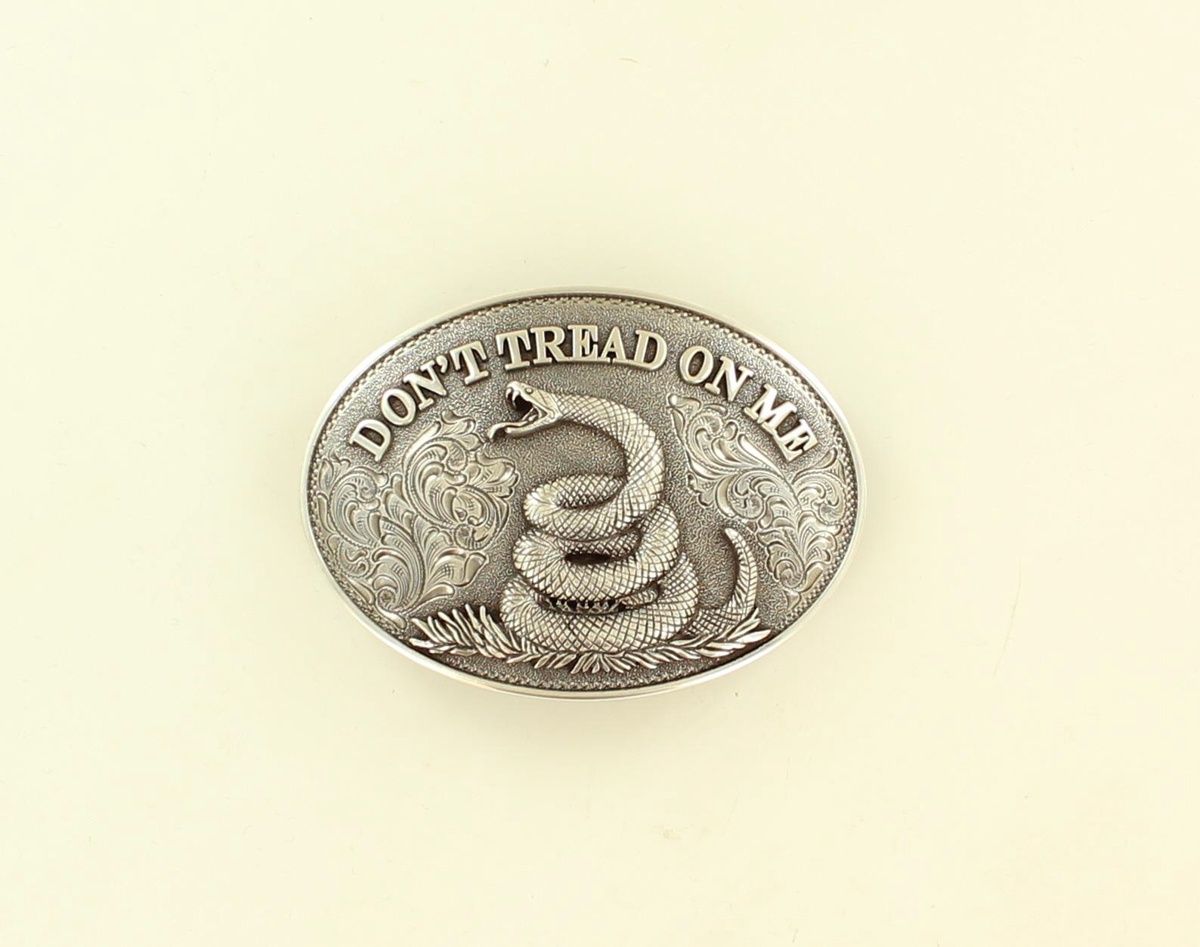 37109 NOCONA &quot;DON&#39;T TREAD ON ME&quot; BELT BUCKLE