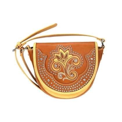 MW877-8360BR MONTANA WEST BROWN/TAN CROSSBODY