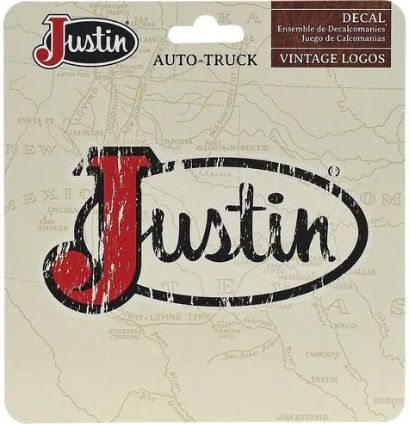 24702004 JUSTIN AUTO-TRUCK WINDOW DECAL