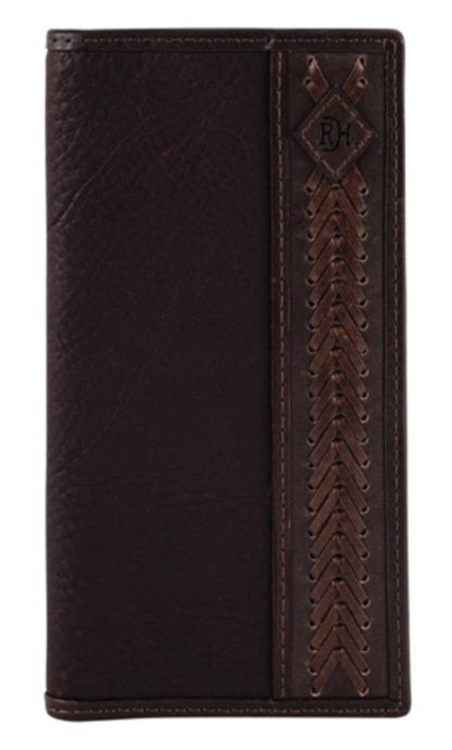 2510138761 RED DIRT HAT CO. LEATHER ARROW STITCH RODEO WALLET