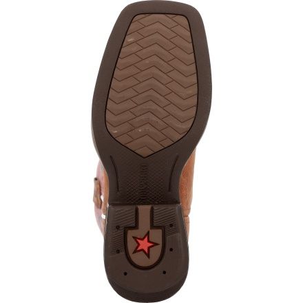 DBT0254C KID'S DURANGO DUSTY ROSE &amp; RUSTY BROWN SQUARE-TOE WESTERN BOOT