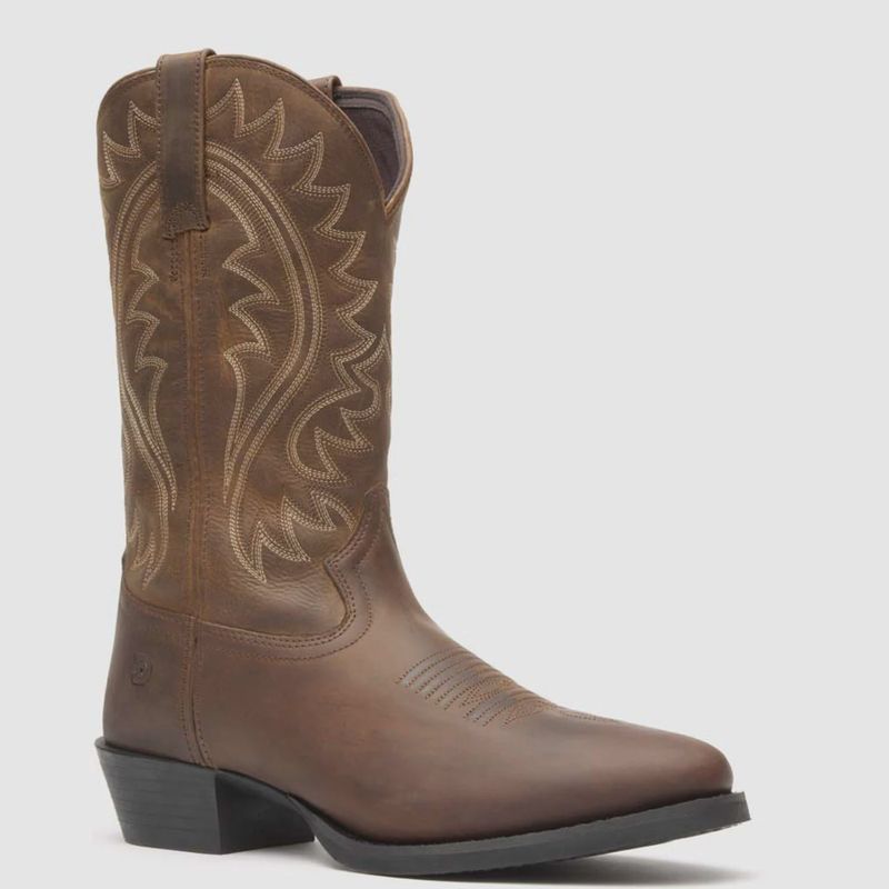 DDB0487 MEN'S DURANGO SHYLOH 12" FRONTIER BROWN TRADITIONAL WESTERN BOOT