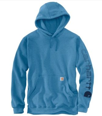 K288 H07 MEN&#39;S CARHARTT LOOSE FIT MIDWEIGHT LOGO SLEEVE GRAPHIC HOODIE
