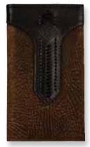 2512395667 MEN&#39;S JUSTIN GENUINE LEATHER OILED TEXTURED RODEO WALLET W/ STITCHED YOKE