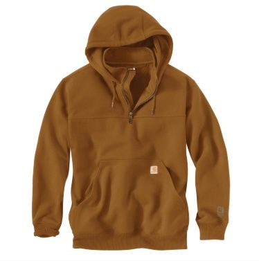 100617-BRN MEN&#39;S CARHARTT RAIN DEFENDER® LOOSE FIT HEAVYWEIGHT QUARTER-ZIP HOODIE