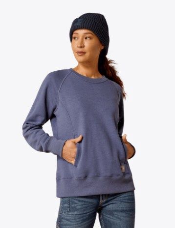 10053022 WOMEN&#39;S ARIAT REBAR LIGHTWEIGHT FLEECE SWEATSHIRT
