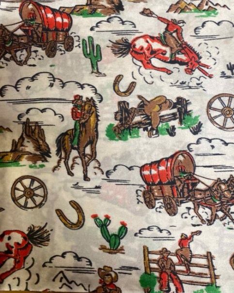 0911605 WHITE RETRO RANCH 33" X 33" SILK WILD RAG