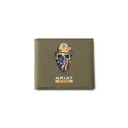 A3401619 ARIAT WORK BI-FOLD WALLET - GREEN