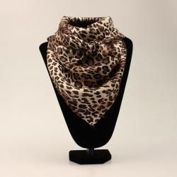 0906802 LEOPARD SILK WILD RAG