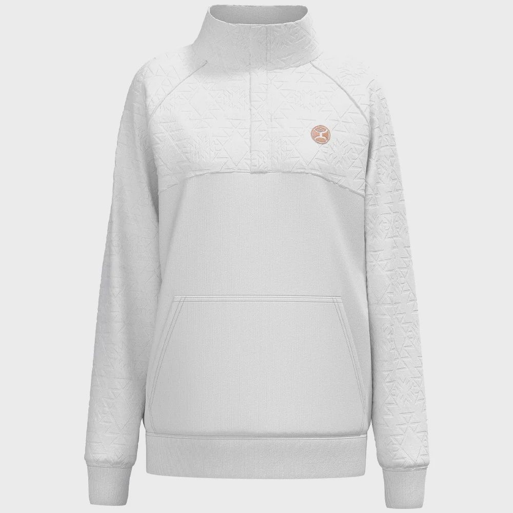 HH1350WHAZ WOMEN&#39;S HOOEY &quot;PRIME 1/4 ZIP&quot; WHITE PULLOVER