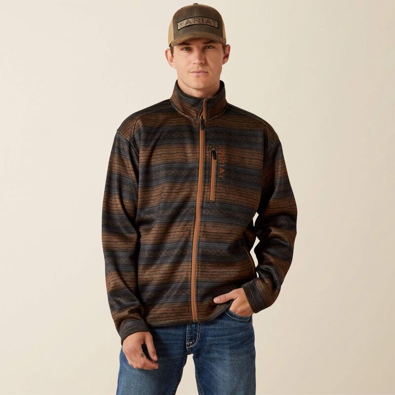 10062605 MEN&#39;S ARIAT CALDWELL FULL ZIP SWEATER