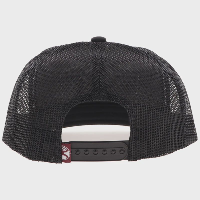 2508T-ORBK HOOEY ORANGE &amp; BLACK "TRIP" TRUCKER HAT