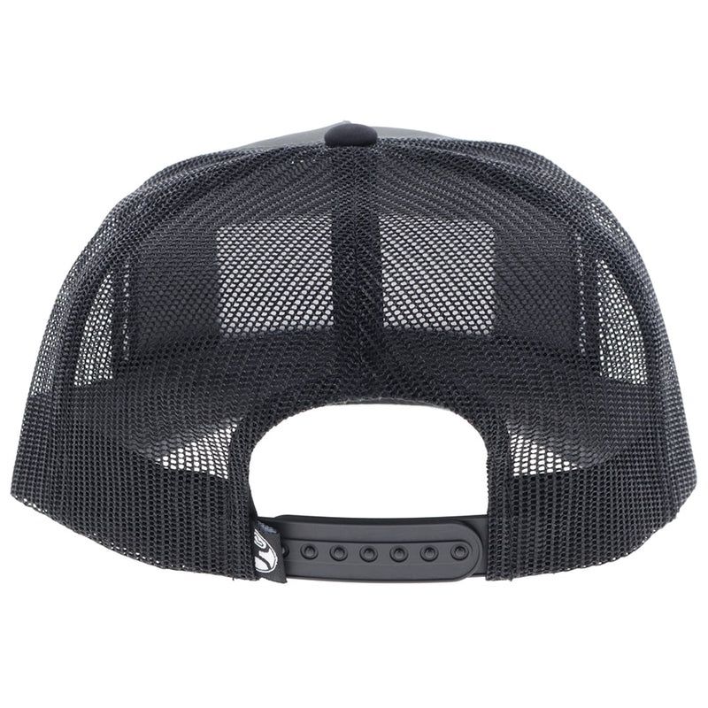 2511T-GY HOOEY GREY "SUDAN" TRUCKER HAT WITH WHITE &amp; BROWN PATCH - OSFA