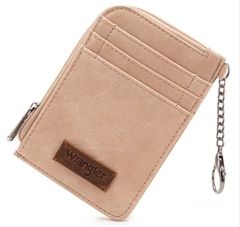 WG2208-W005 WRANGLER MINI ZIP CARD CASE - TAN