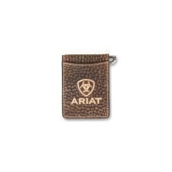 A3557902 ARIAT CARD CASE WALLET - PEBBLE BROWN