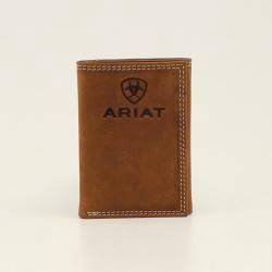 A3548144 ARIAT TRIFOLD WALET - BROWN