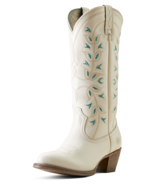 10051923 WOMEN'S ARIAT 13" DESERT HOLLY CREMA ROUND-TOE WESTERN BOOT